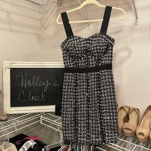 GUESS TWEED COCKTAIL DRESS SIZE 1